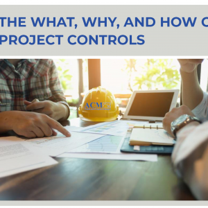Training Class The What, Why and How of Project Controls for cost estimating, earned value management, construction